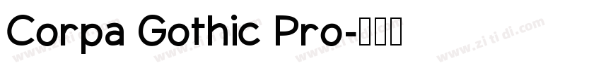 Corpa Gothic Pro字体转换
